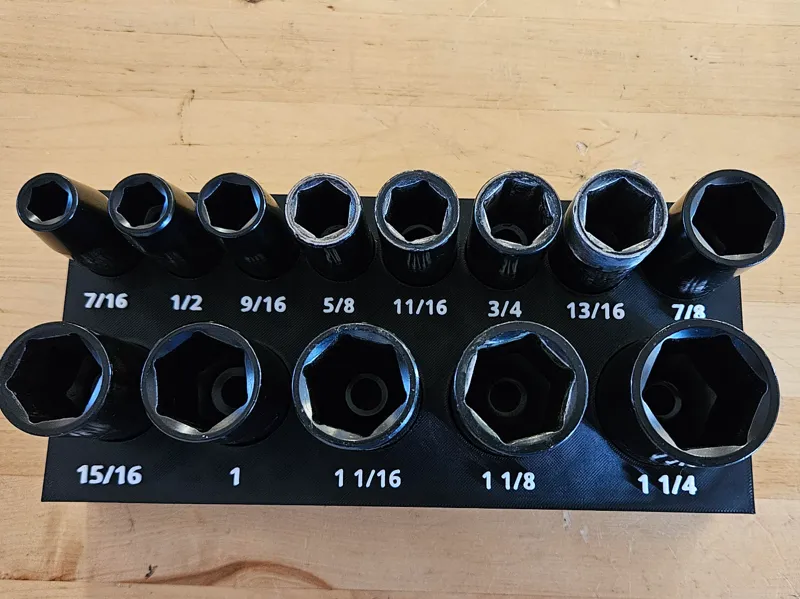 SAE Impact Socket organizer (harbor freight)