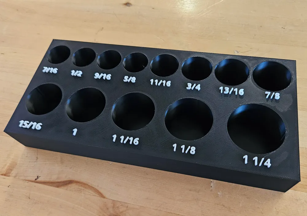 SAE Impact Socket organizer (harbor freight) by MakerWorld