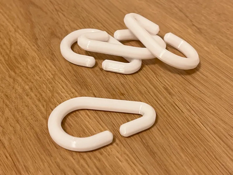 Shower curtain hooks