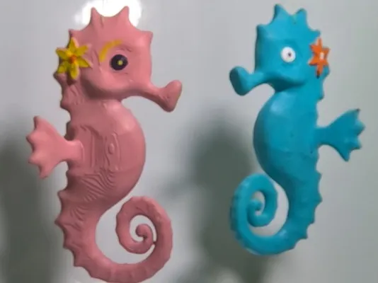 Cute seahorse for painting