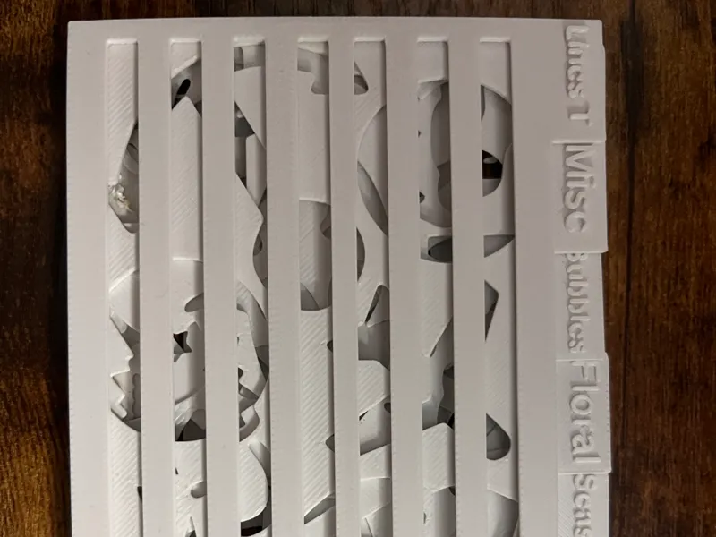 3x5 Tabbed Journaling Stencils