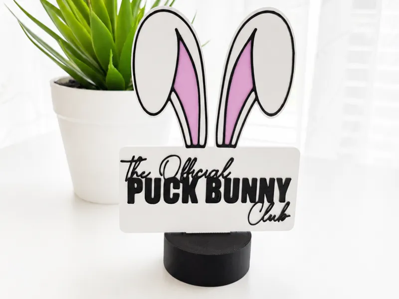 Puck Bunny Club Display | Off Campus Fanart