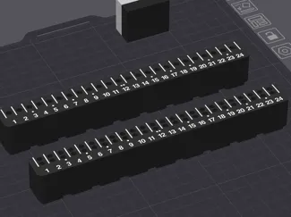 Guitar Fret Gridfinity Rack for Luthier