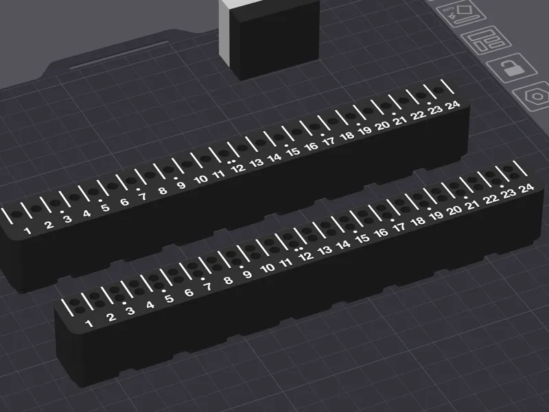 Guitar Fret Gridfinity Rack for Luthier