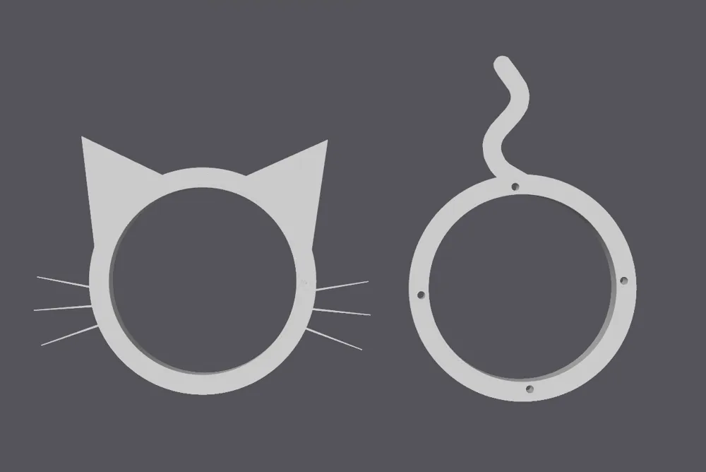 Charming Cat-Shaped Door Insert for Feline Freedom by joshua.pfeiffer ...