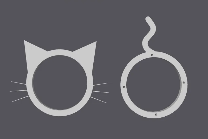 Charming Cat-Shaped Door Insert for Feline Freedom