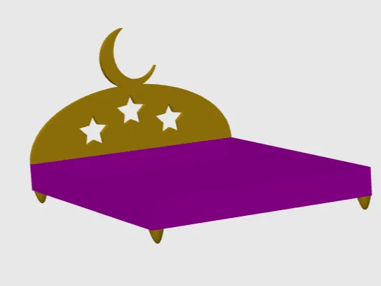 Moon doll bed