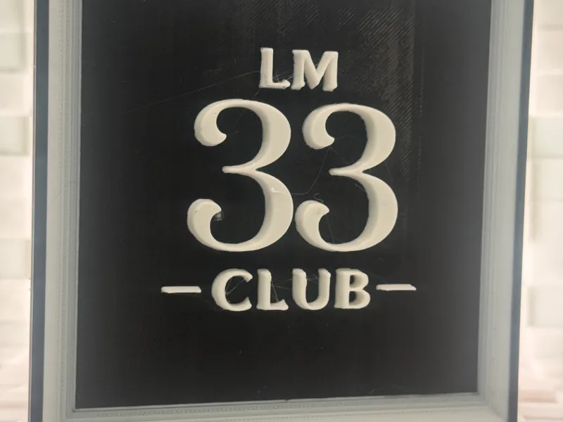 LM 33 Club 3D relief
