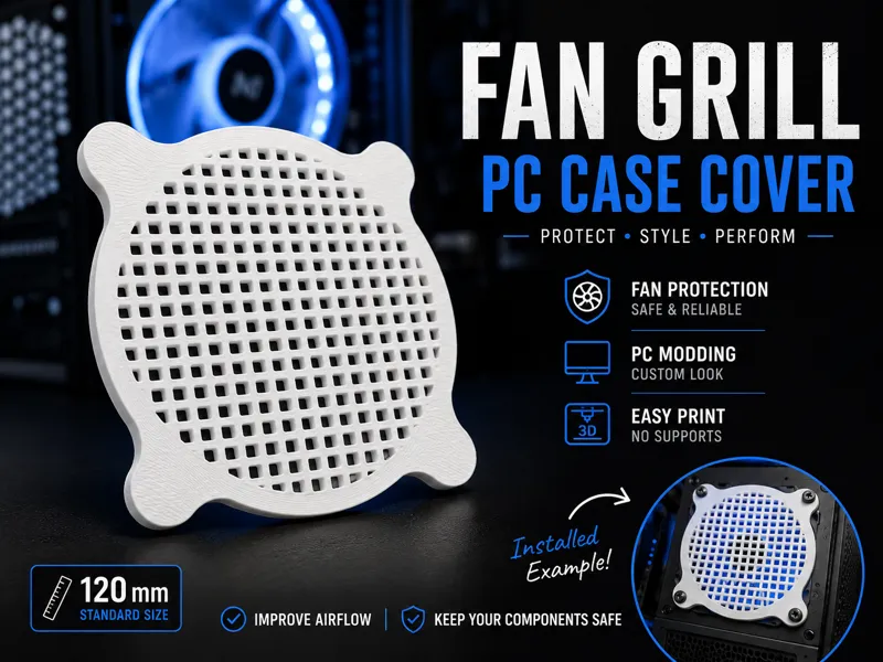 Fan Grill Cover | PC Case & Electronics Guard