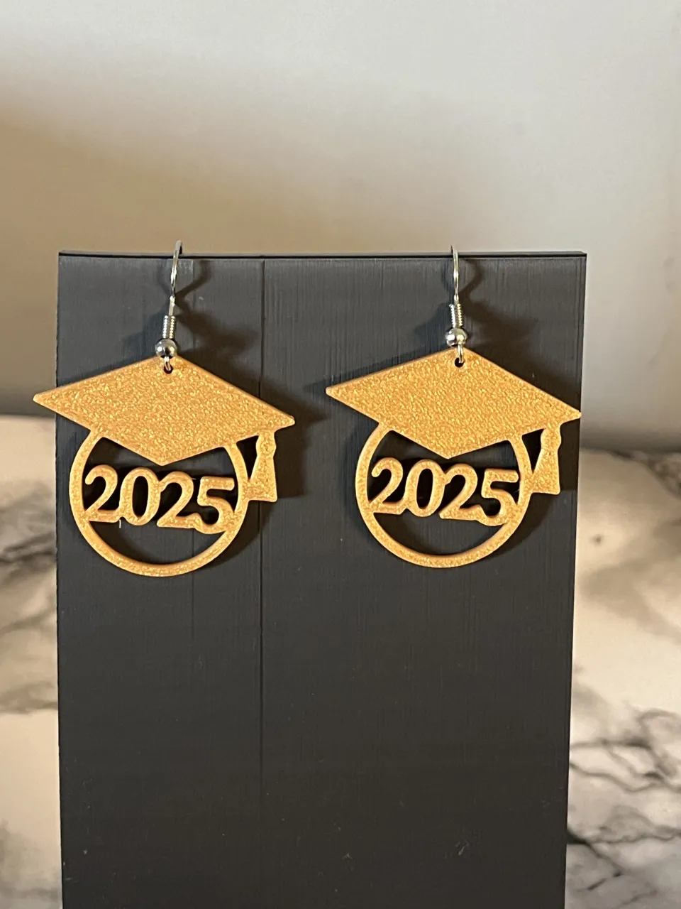 2025 graduation earrings view 2