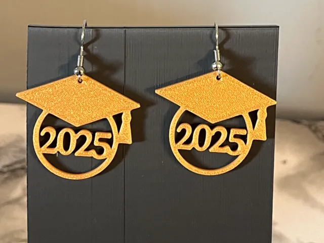 2025 graduation earrings