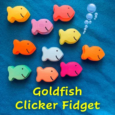 Fish Clicker Fidget Goldfish Cracker Fidget Clicker (Uses MX Switch) by SpacedOut ...