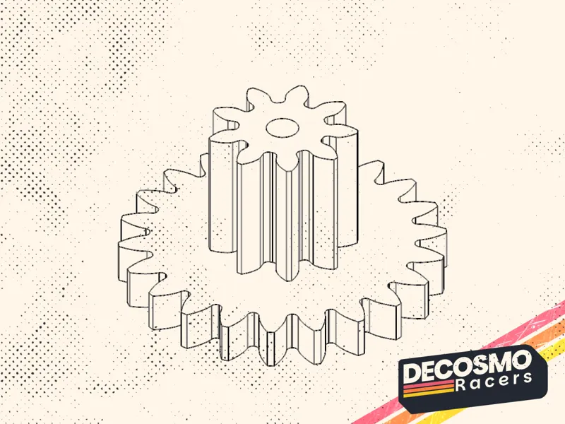 Compound gear 9T 22T (MB-NB-CG9T22T-V1)