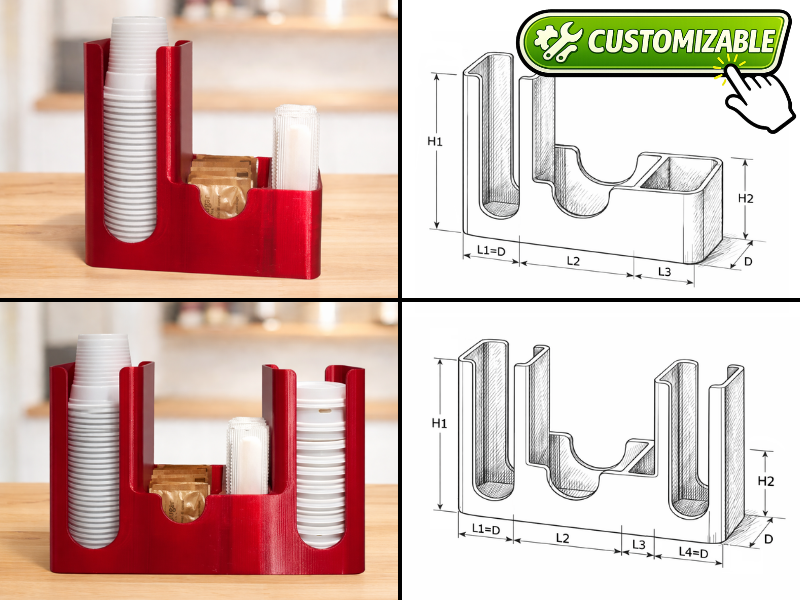 Parametric Cup Dispenser Generator