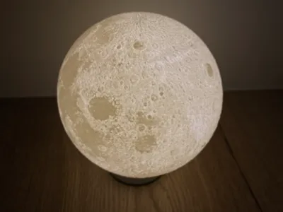 Moon Lamp – Detailed Lunar Model with Light Insert
