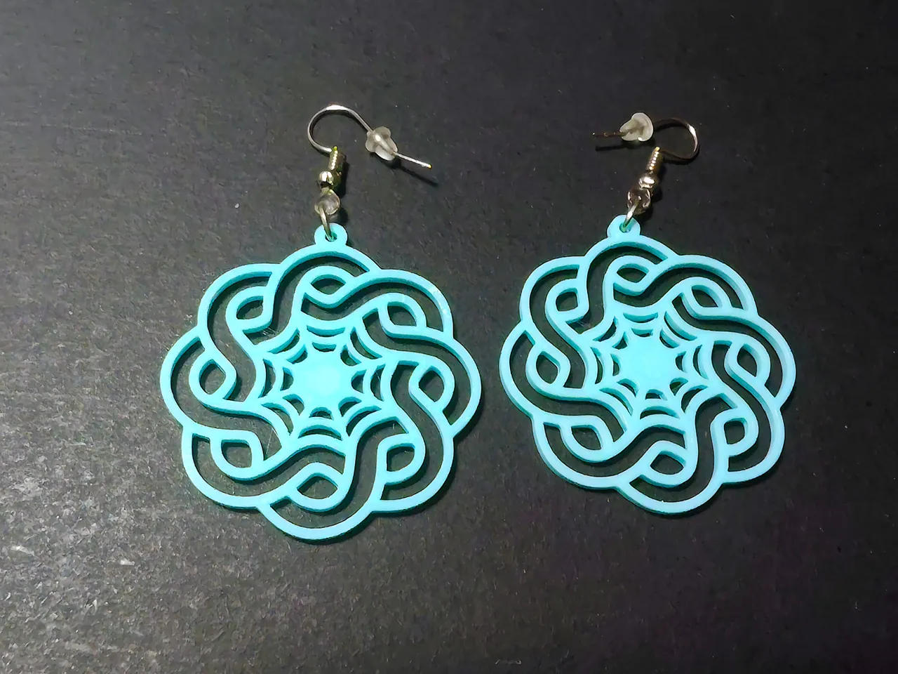 Web of Radiance Earrings view 2