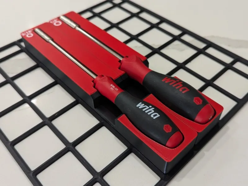Gridfinity Bins for Wiha 341 Series Nut Drivers