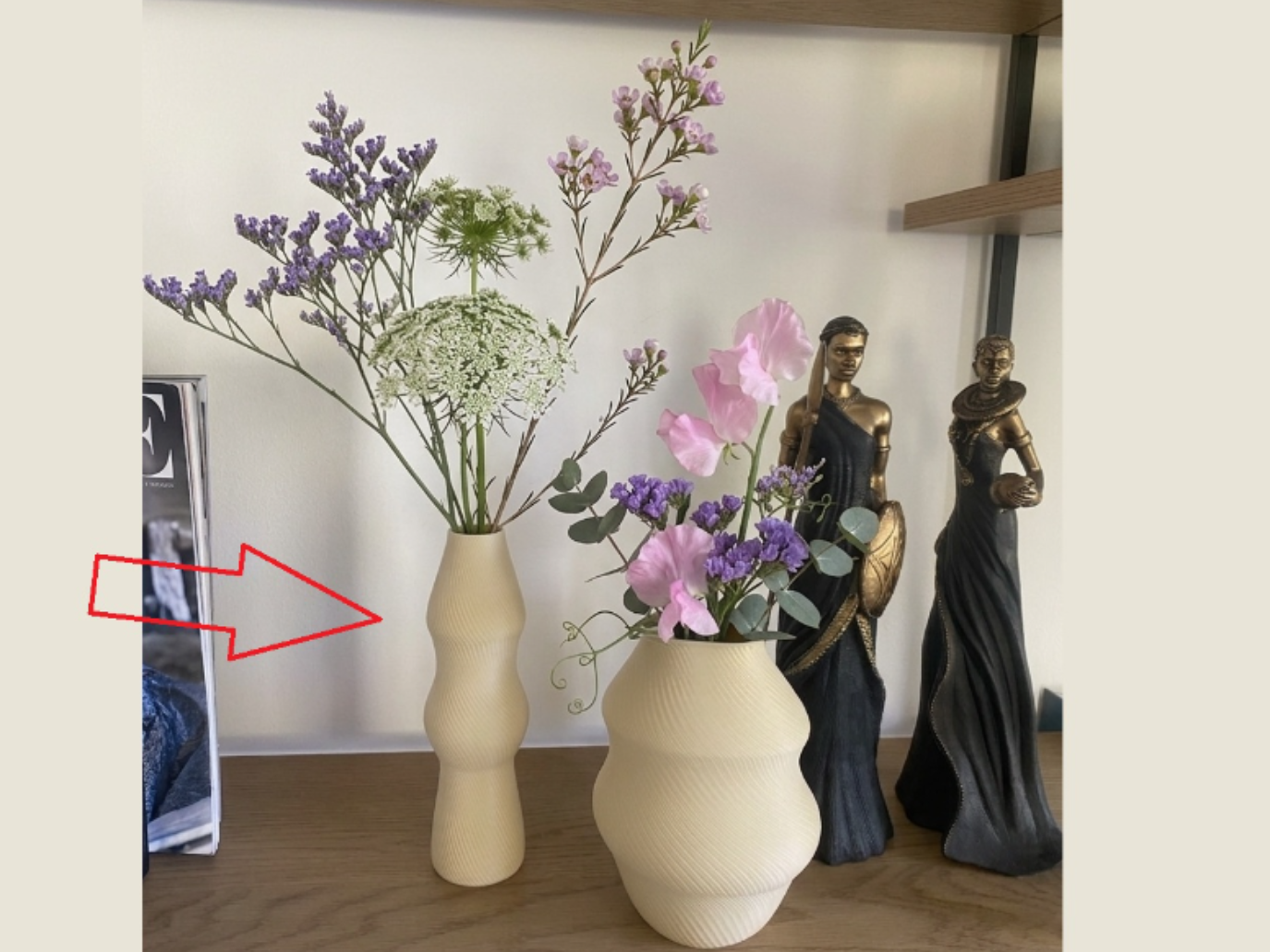TwinCurve Vase - WaveLine Tall Vase