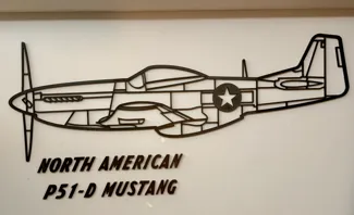 Manu. and Name add-on for Large P51D Wallart