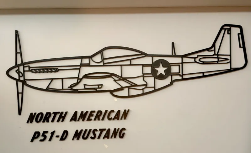 Manu. and Name add-on for Large P51D Wallart