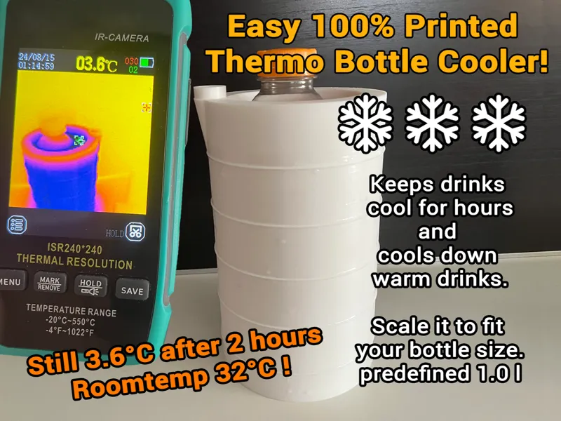 Bottle Cooler – 100% 3D Printed
