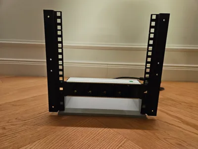 DIY 10-inch Rack Rail Stand