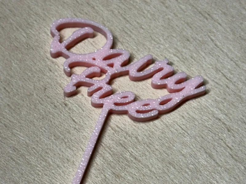 Dairy Free Cake Topper