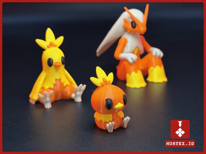 #255 TORCHIC Pokemon Mini Figure