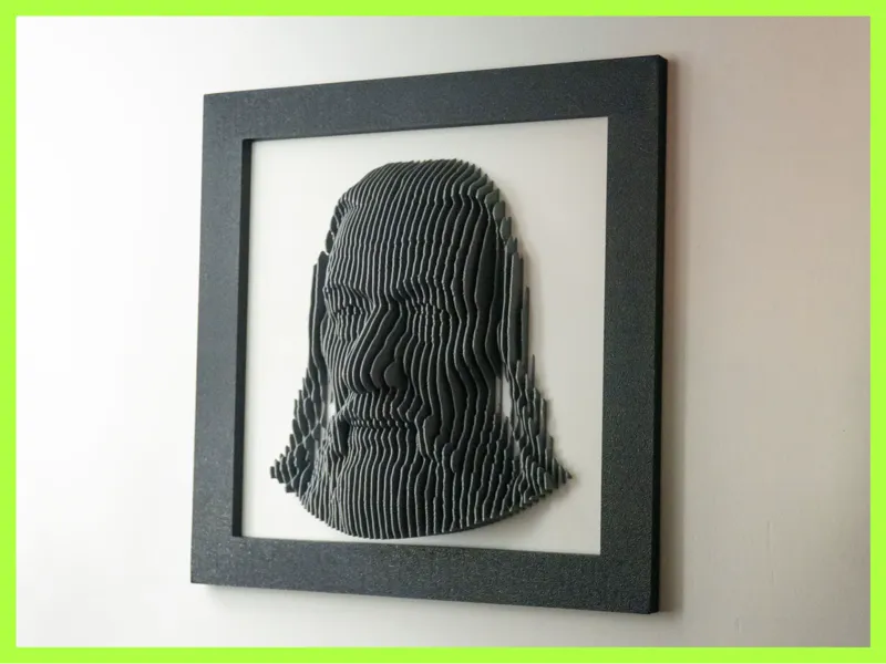 Gandalf Framed Layered Sculpture