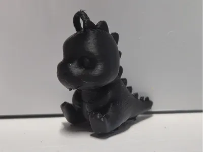 Mini cute Drako – Print in Place Keychain Dragon