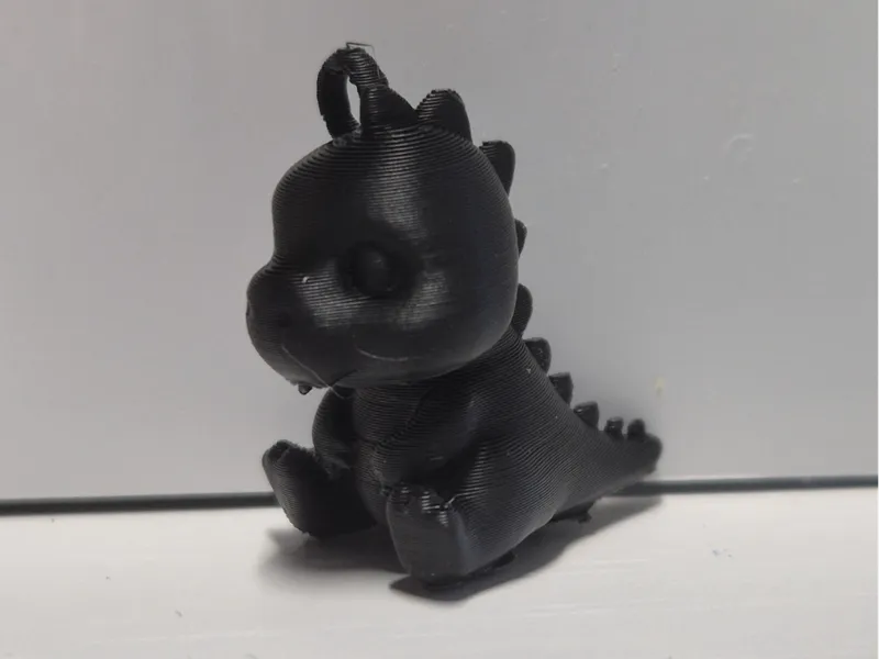 Mini cute Drako – Print-in-Place Keychain Dragon
