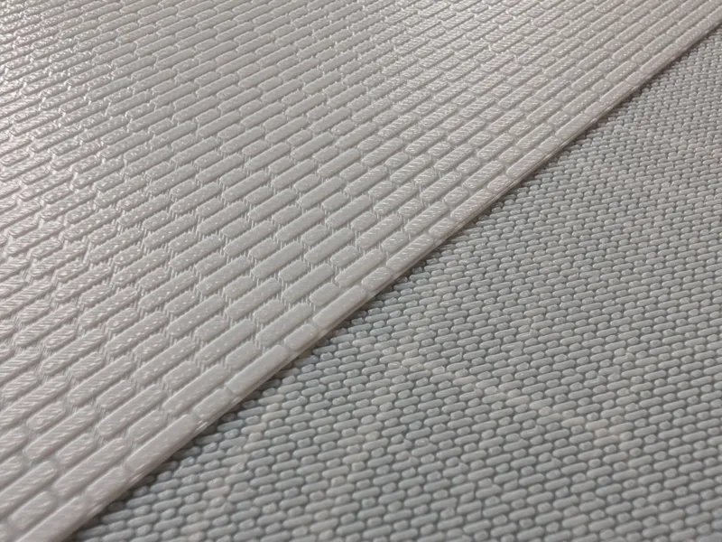 [H0, 0 et 1] Feuille texture briques Flamand 
