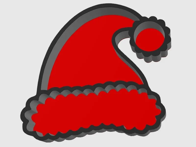 bonnet du père noël - plateau apéro