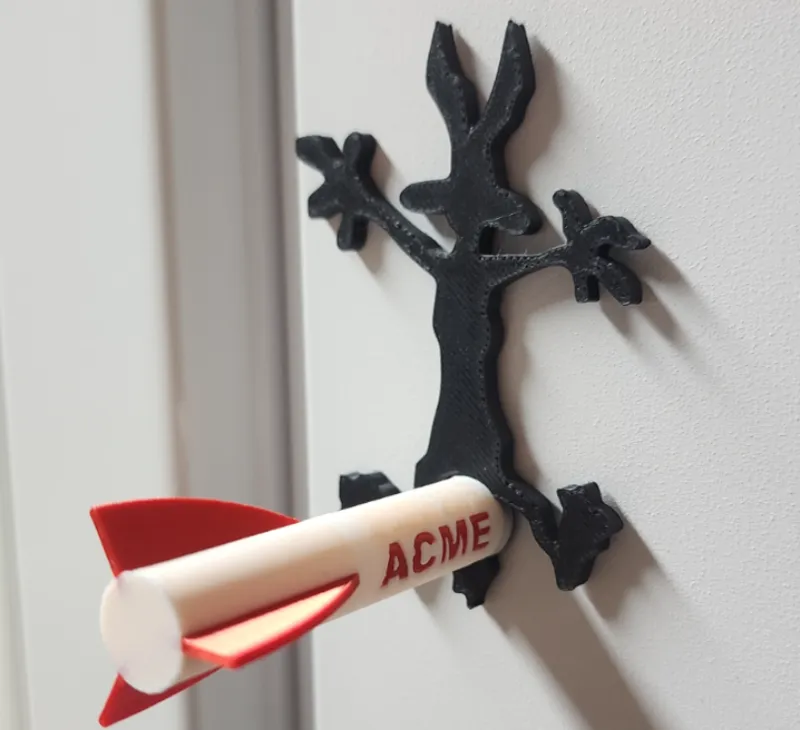 wile e coyote fridge magnet