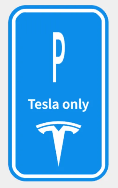 Tesla parking only
