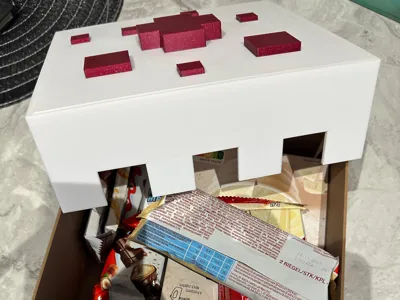 Minecraft Cake Storage Box for Birthday 