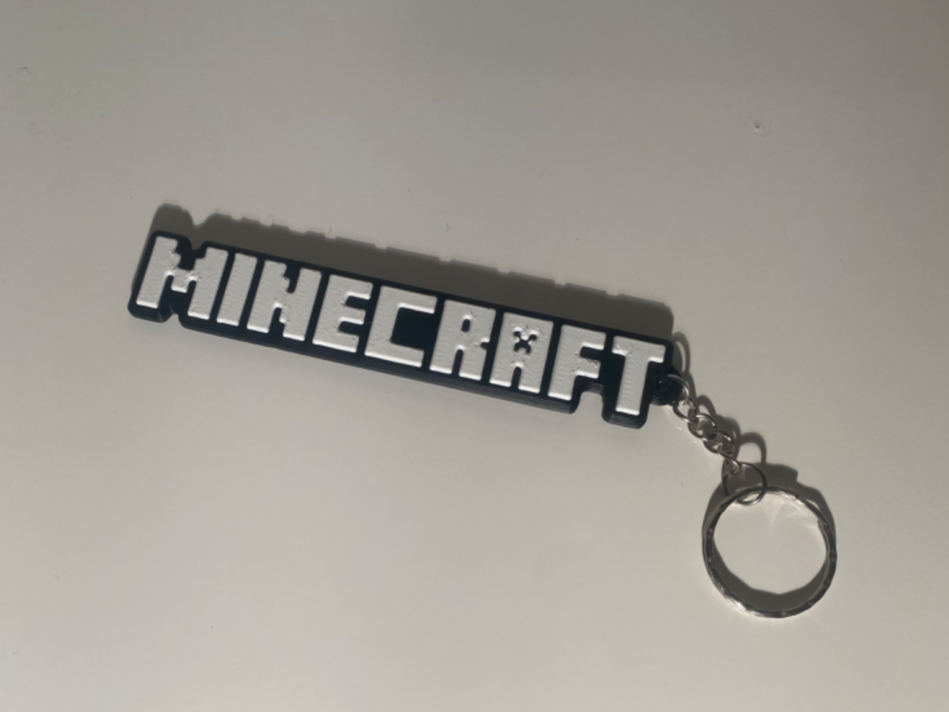 Minecraft Logo Keychain - AMS & No-AMS Versions