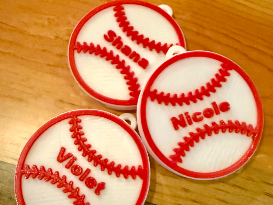 Baseball Can Opener Keychain