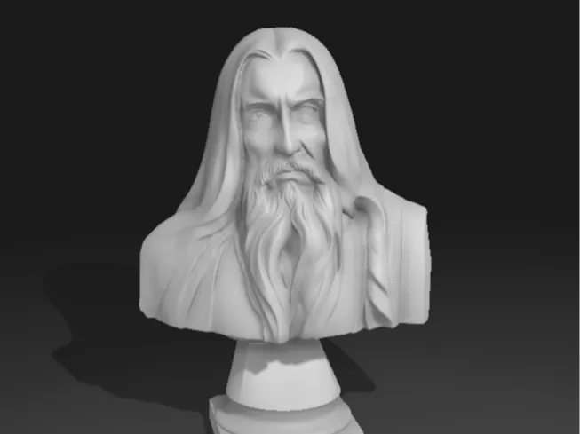 Saruman bust - Lord of the rings - Free 3D Print Model - MakerWorld
