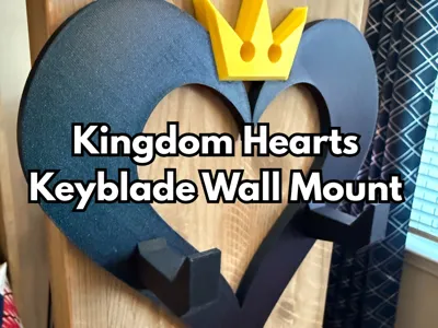 Kingdom Hearts-Inspired Wall Mount for Keyblade