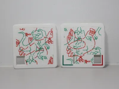 Chicken and Dinosaur slider puzzle