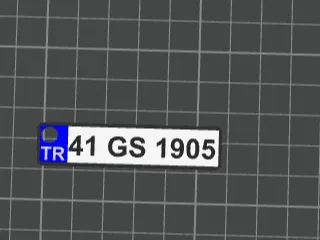 Car Plate Keychain