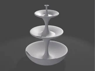 Christmas Snack Bowl - Three tiers