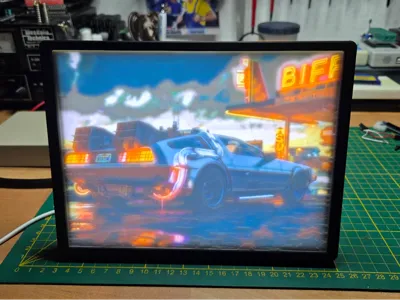 Back to the Future DeLorean Lithophane LED