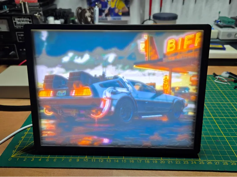 Zurück in die Zukunpft Delorean Lithophane LED