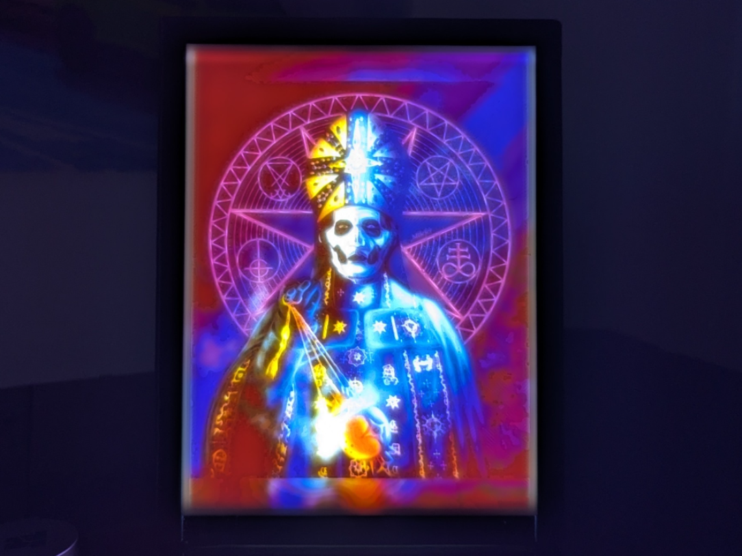 GHOST PAPA EMERITUS IV COLOR LITHO WITH FRAME