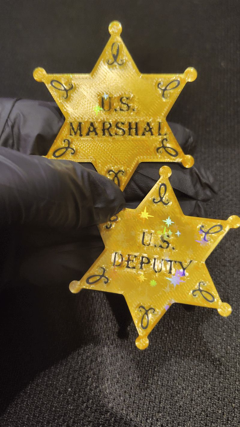 Toy Old West Police Badges: Sheriff,Deputy,Marshal