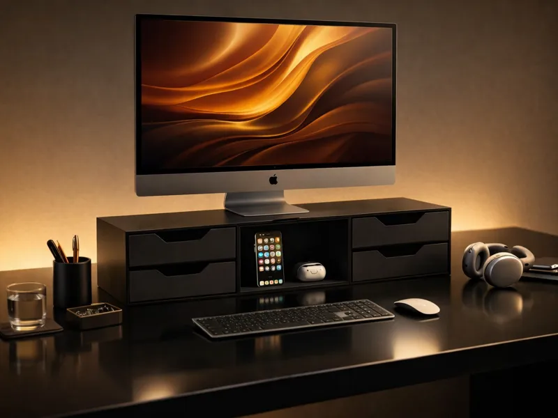 Monitor Stand With Drawers