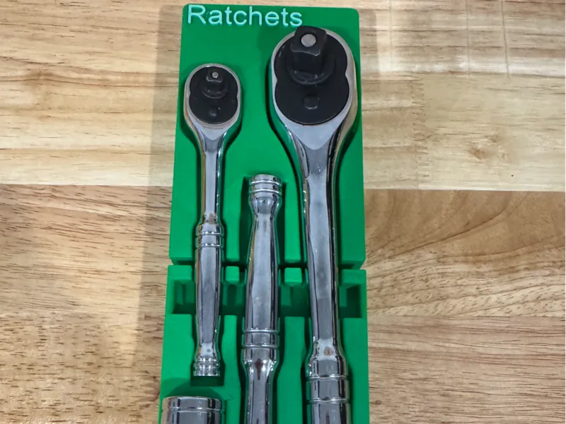 ToolPro Ratchet Set Organiser Gridfinity