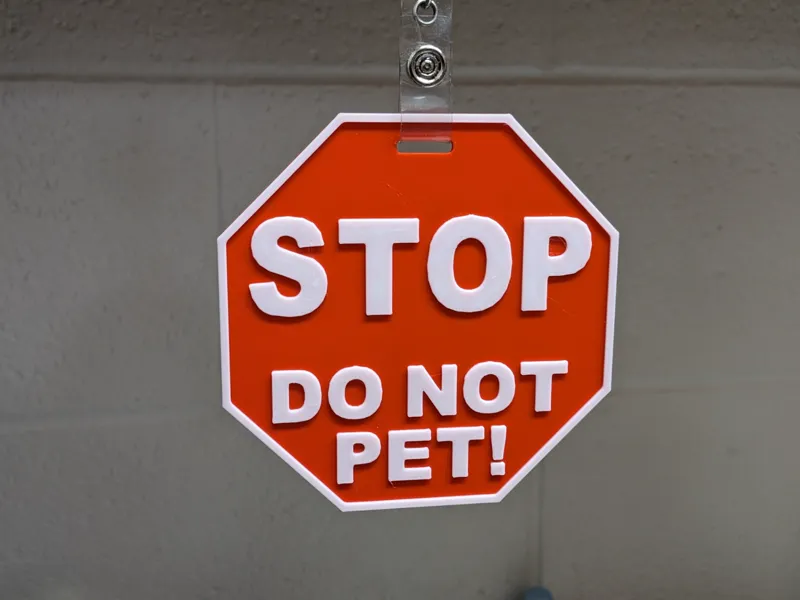 STOP - DO NOT PET! - Dog Tag